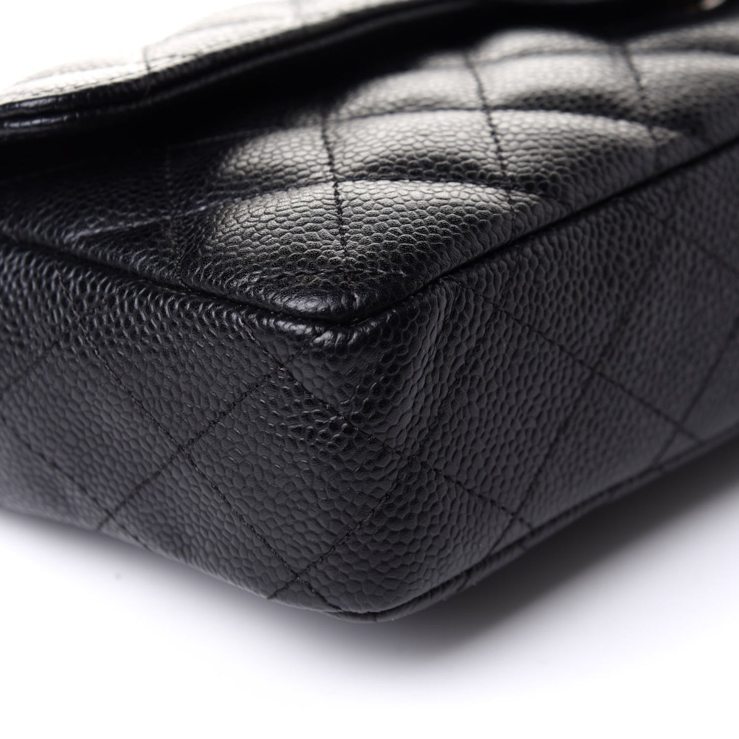 Caviar Quilted East West Flap Black