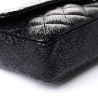 Chanel Caviar Quilted East West Flap Black 9 of 11