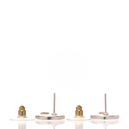 Chanel Metal Round CC Earrings Gold 4 of 5