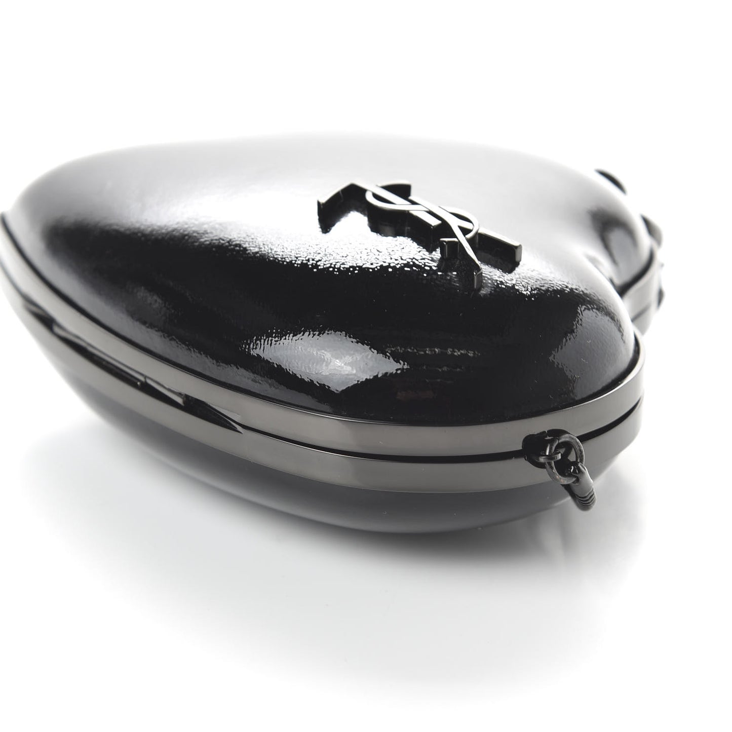 Smooth Calfskin Heart Monogram Love Box Crossbody Black