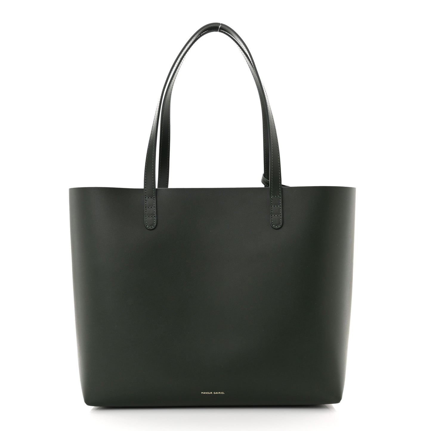 Calfskin Large Shopping Tote Moss