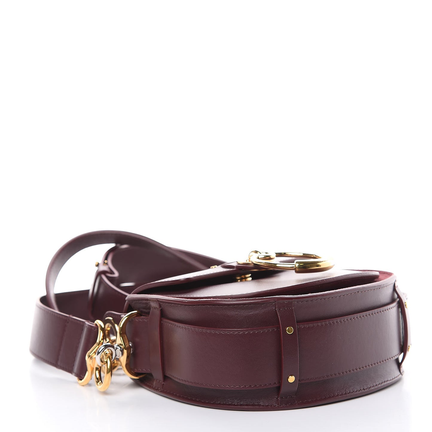 Calfskin Small Tess Bag Burnt Brown