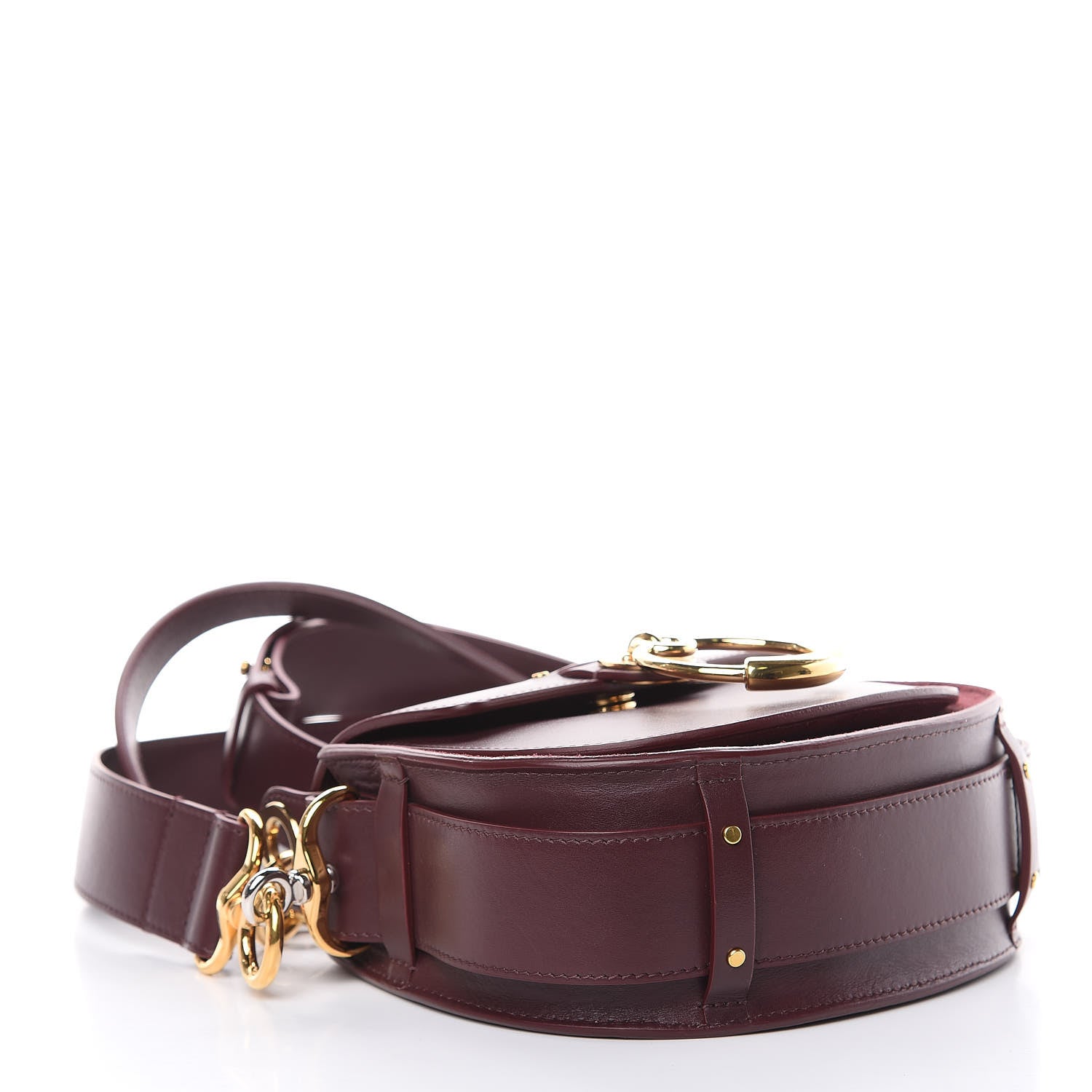 Chloe Calfskin Small Tess Bag Burnt Brown 4 of 11