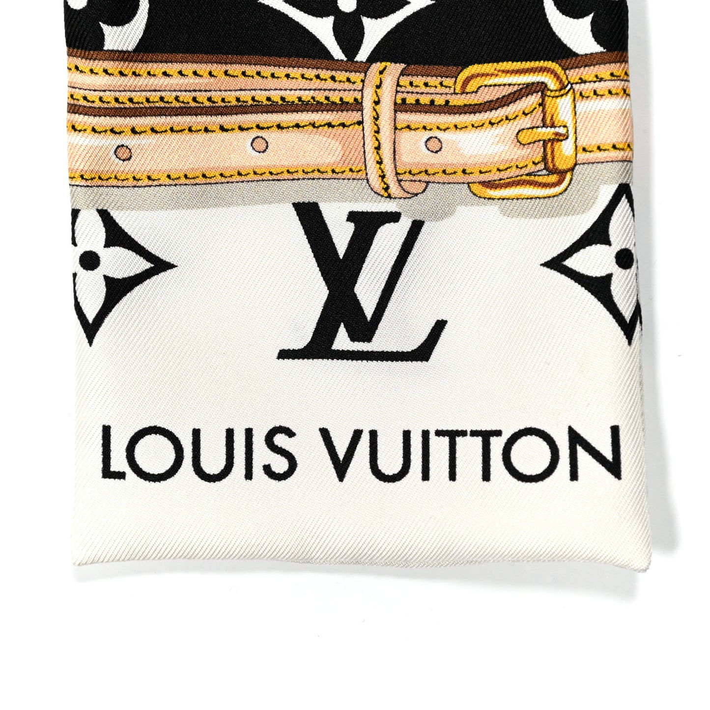 Silk Monogram Confidential Bandeau Black
