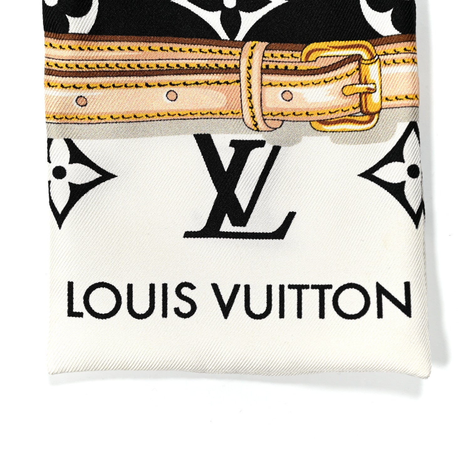 Louis Vuitton Silk Monogram Confidential Bandeau Black 3 of 4