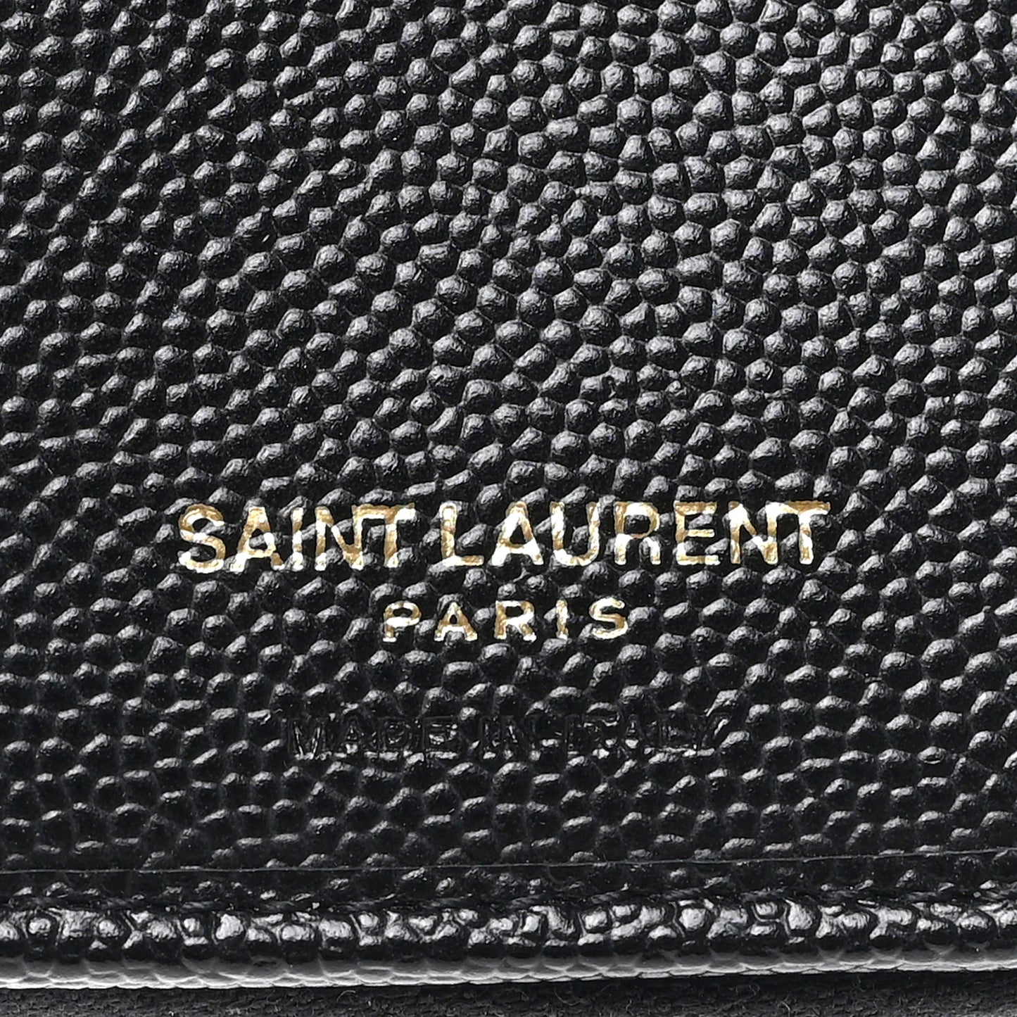 Grain De Poudre Matelasse Chevron Monogram Compact Zip Around Wallet Black