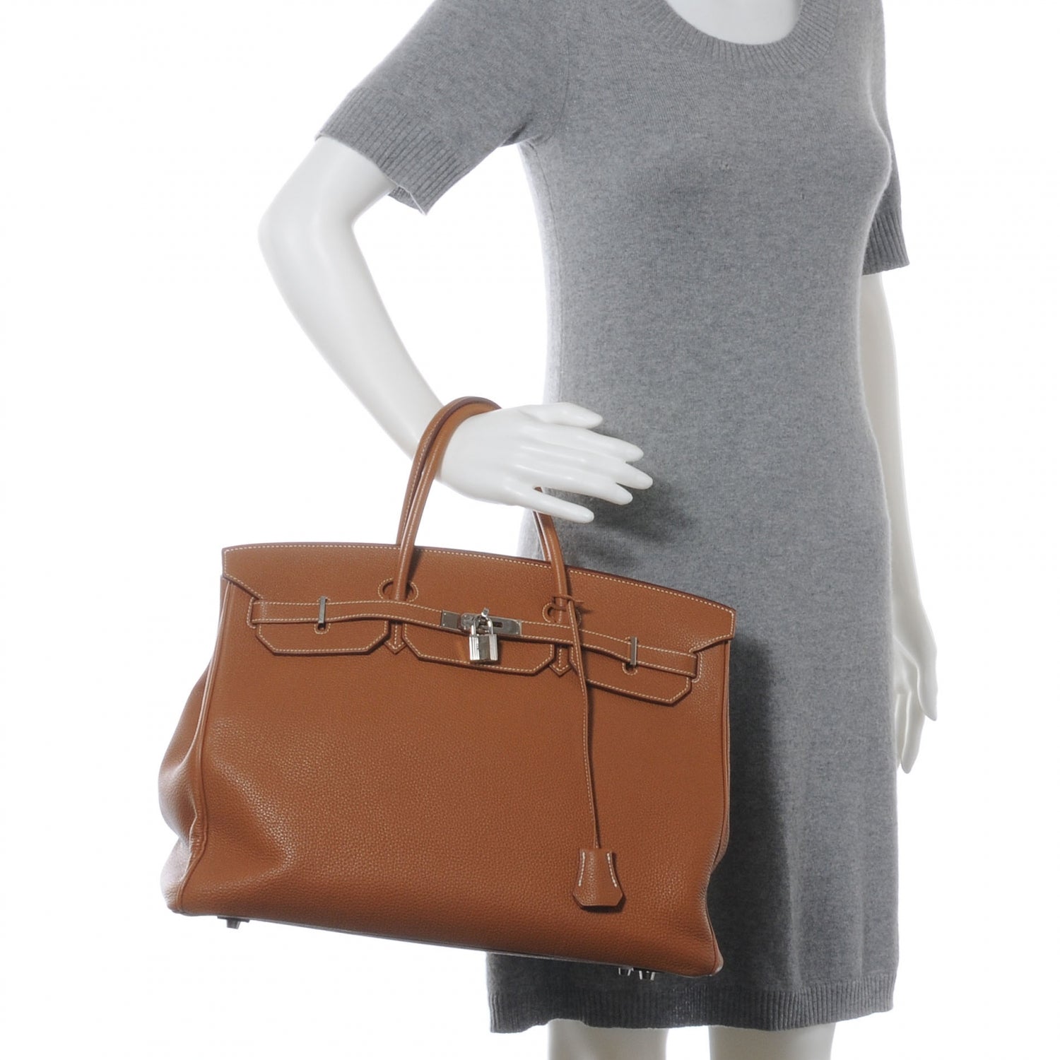 Hermes Taurillon Clemence Birkin 40 Gold 2 of 10