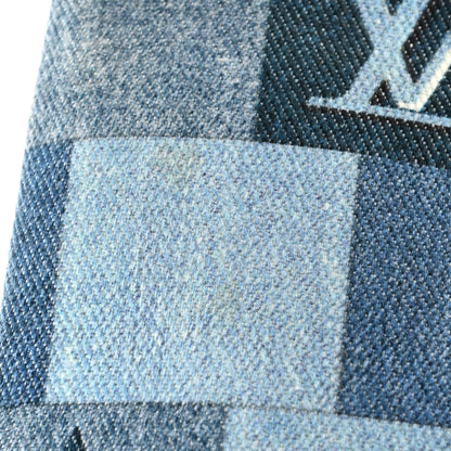 Louis Vuitton Denim Monogram Patchwork City Pouch Blue Rouge 8 of 11