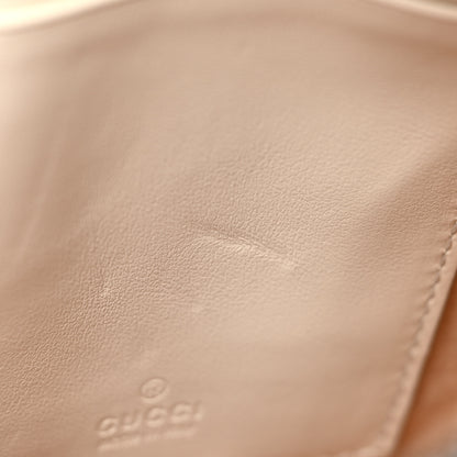 Gucci Calfskin Matelasse Mini GG Marmont Crossbody Bag White 9 of 11