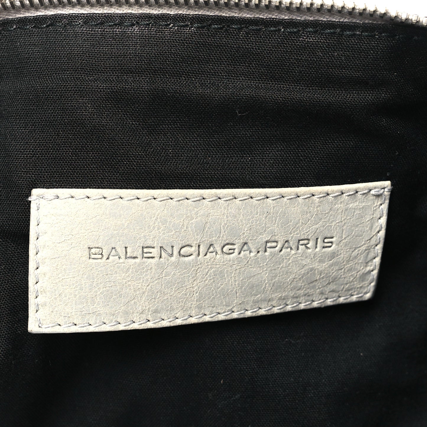 Agneau Classic Hardware Large Square Tote Gris Ciment