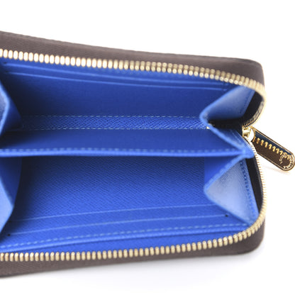 Louis Vuitton Damier Ebene 2019 Christmas Animation Zippy Coin Purse Blue 4 of 7