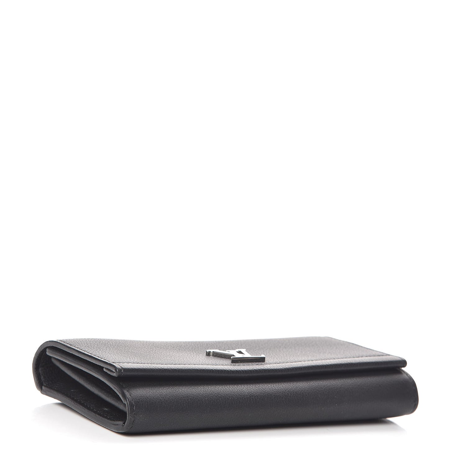 Calfskin Lockme II Wallet Black