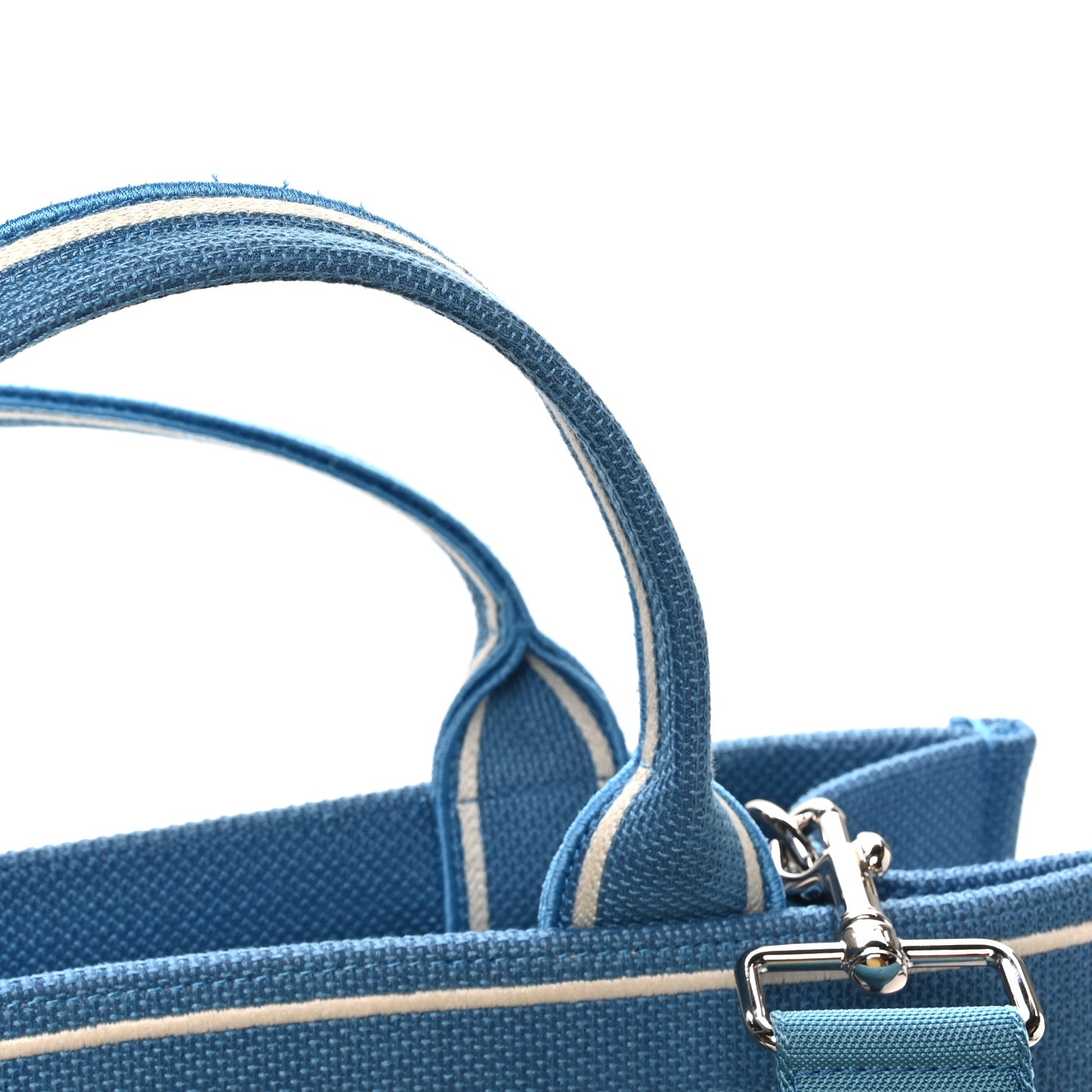 Christian Dior Canvas Embroidered Medium Ulysses Book Tote Blue 10 of 10