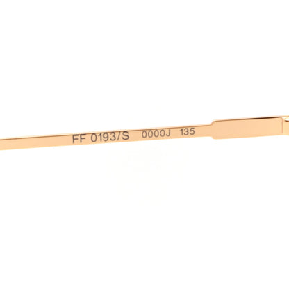 Fendi Metal Mirrored Eyeline Sunglasses FF 0193/S Matte Gold 6 of 7