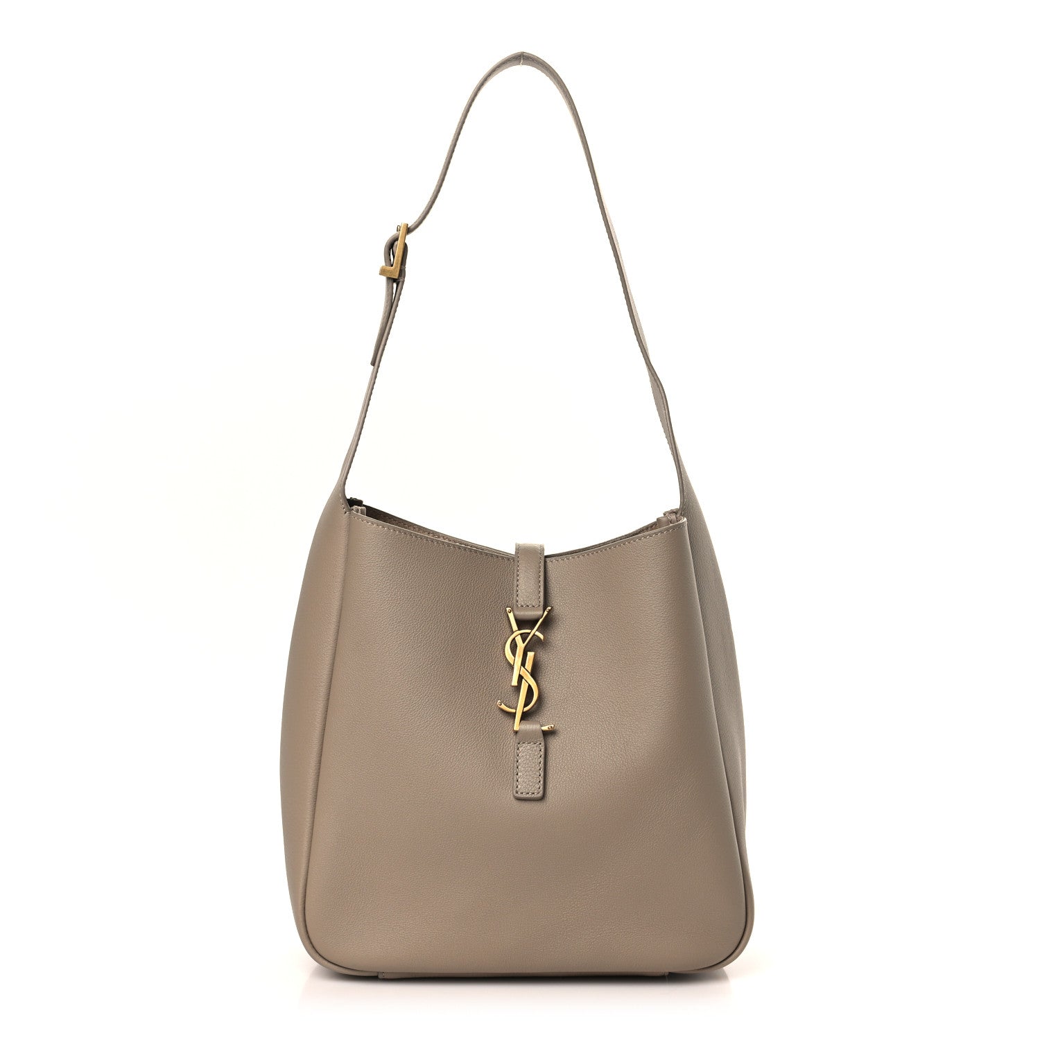 Saint Laurent Smooth Calfskin Small Le 5 A 7 Soft Hobo Dusty Grey 1 of 8