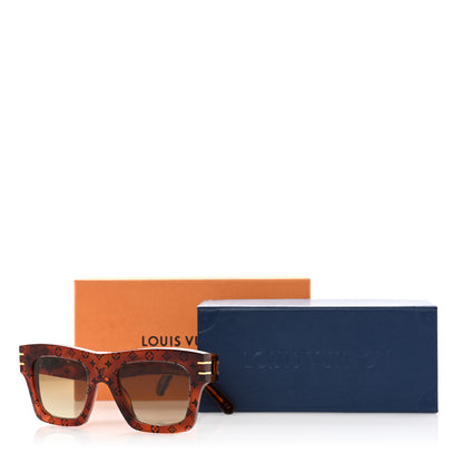 Louis Vuitton Acetate Blade Sunglasses Z1483W Tortoise 11 of 11