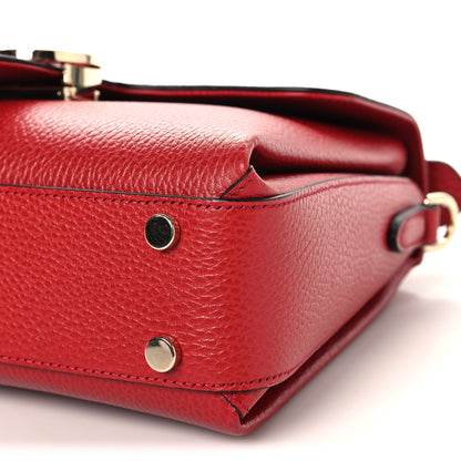 Gucci Dollar Calfskin Interlocking G Top Handle Shoulder Bag Red 10 of 10