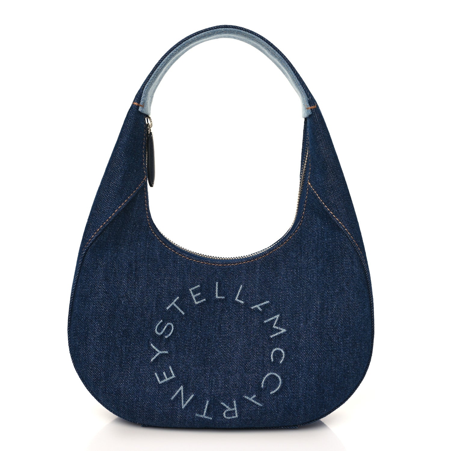 Stella McCartney Eco Alter Denim Logo Small Hobo Smoky Blue 1 of 8