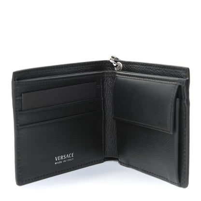 Versace Vitello Bi-Fold Wallet Black 5 of 10
