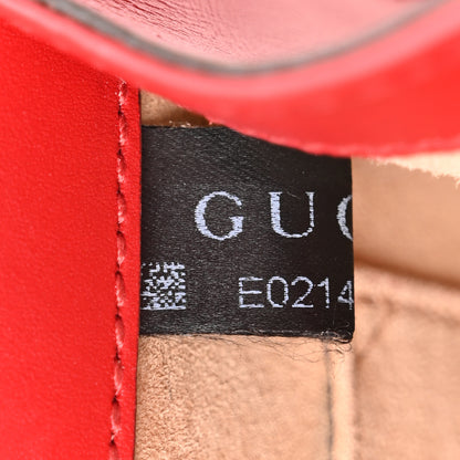 Gucci Calfskin Mini Sylvie Chain Shoulder Bag Hibiscus Red 7 of 10