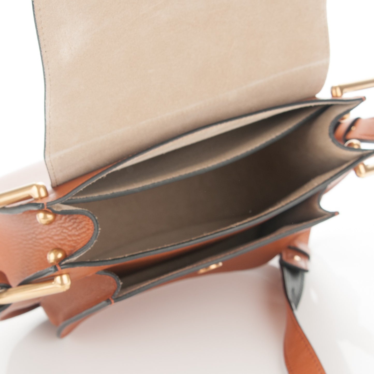 Calfskin Small Hudson Fringe Shoulder Bag Caramel
