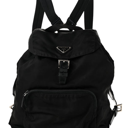 Prada Tessuto Nylon Vela Cinch Backpack Black 6 of 9