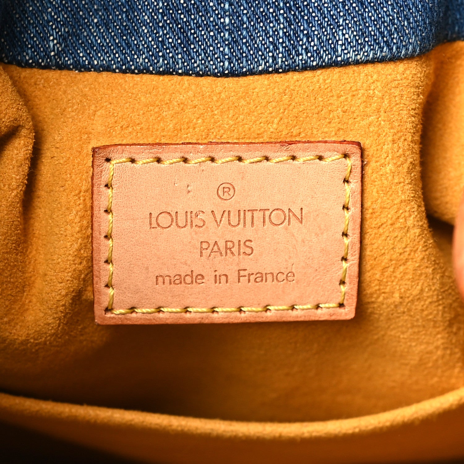 Louis Vuitton Monogram Denim Pleaty Blue 6 of 12