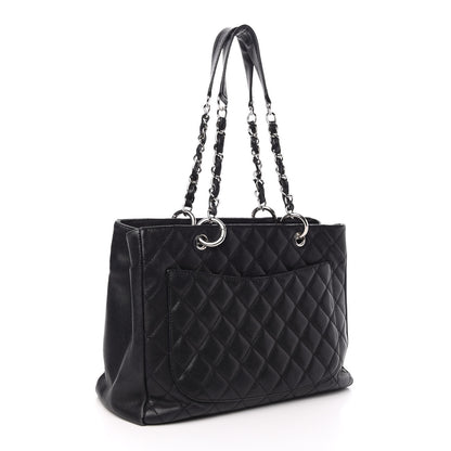 Chanel Caviar Quilted Grand Shopping Tote GST Black 3 of 13