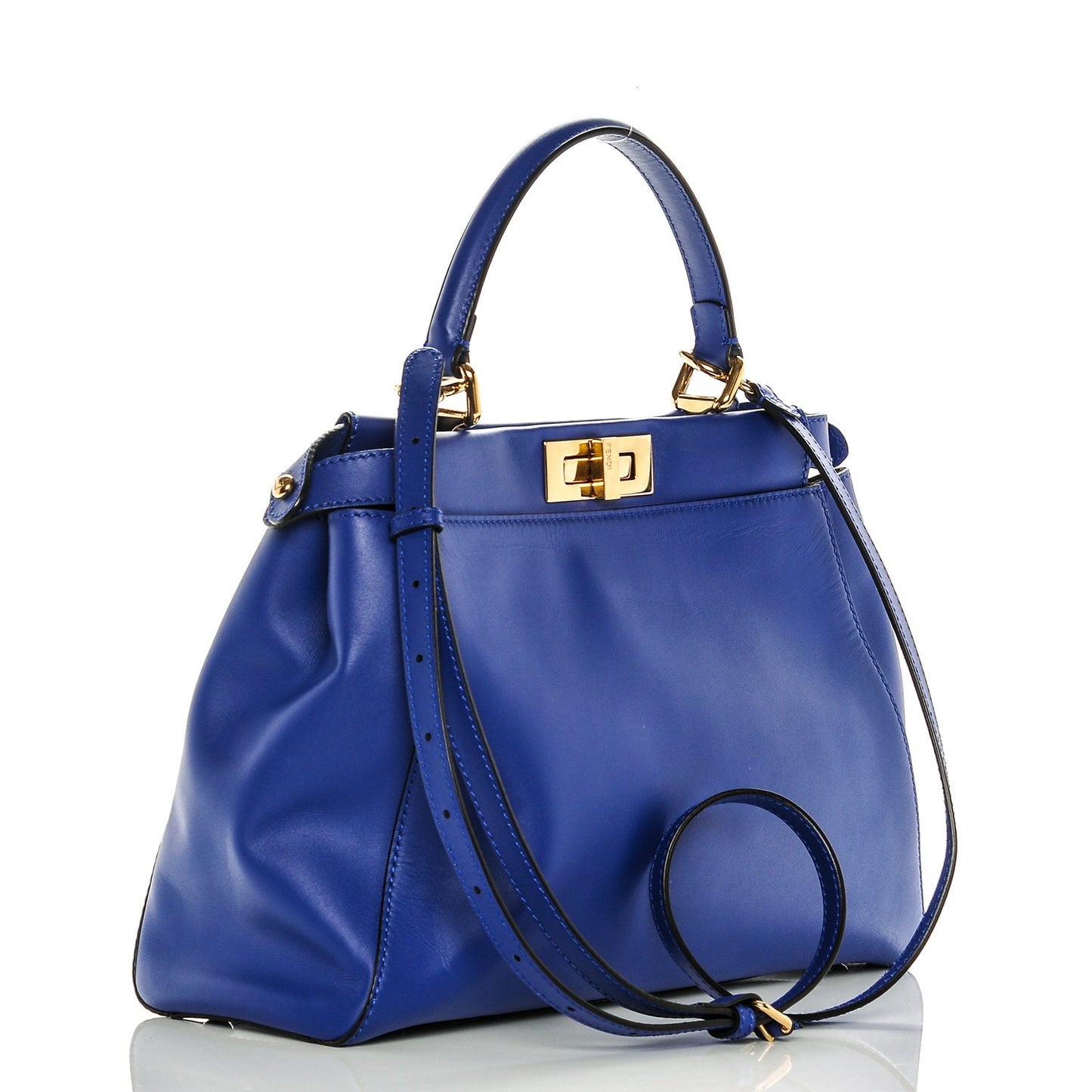 Vitello Morgan Fabric Jacquard Pequin Medium Peekaboo Iconic Satchel Blue Neon Tobacco