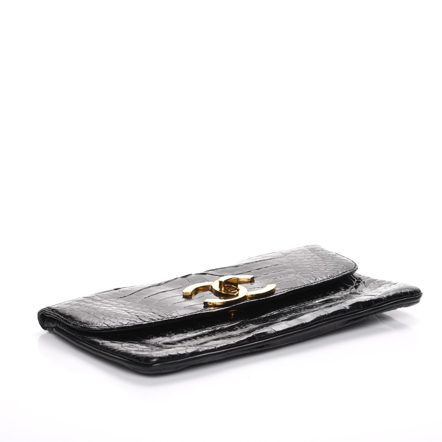Crocodile Clutch Black