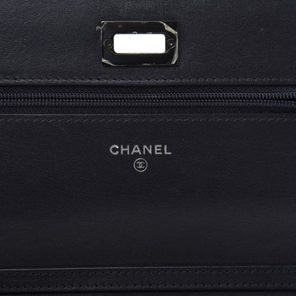 Chanel Aged Calfskin Quilted Reissue Wallet On Chain WOC Navy 7 of 13