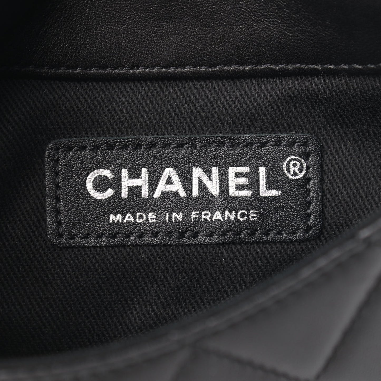 Lambskin Quilted Double Sided Wallet On Chain WOC Black