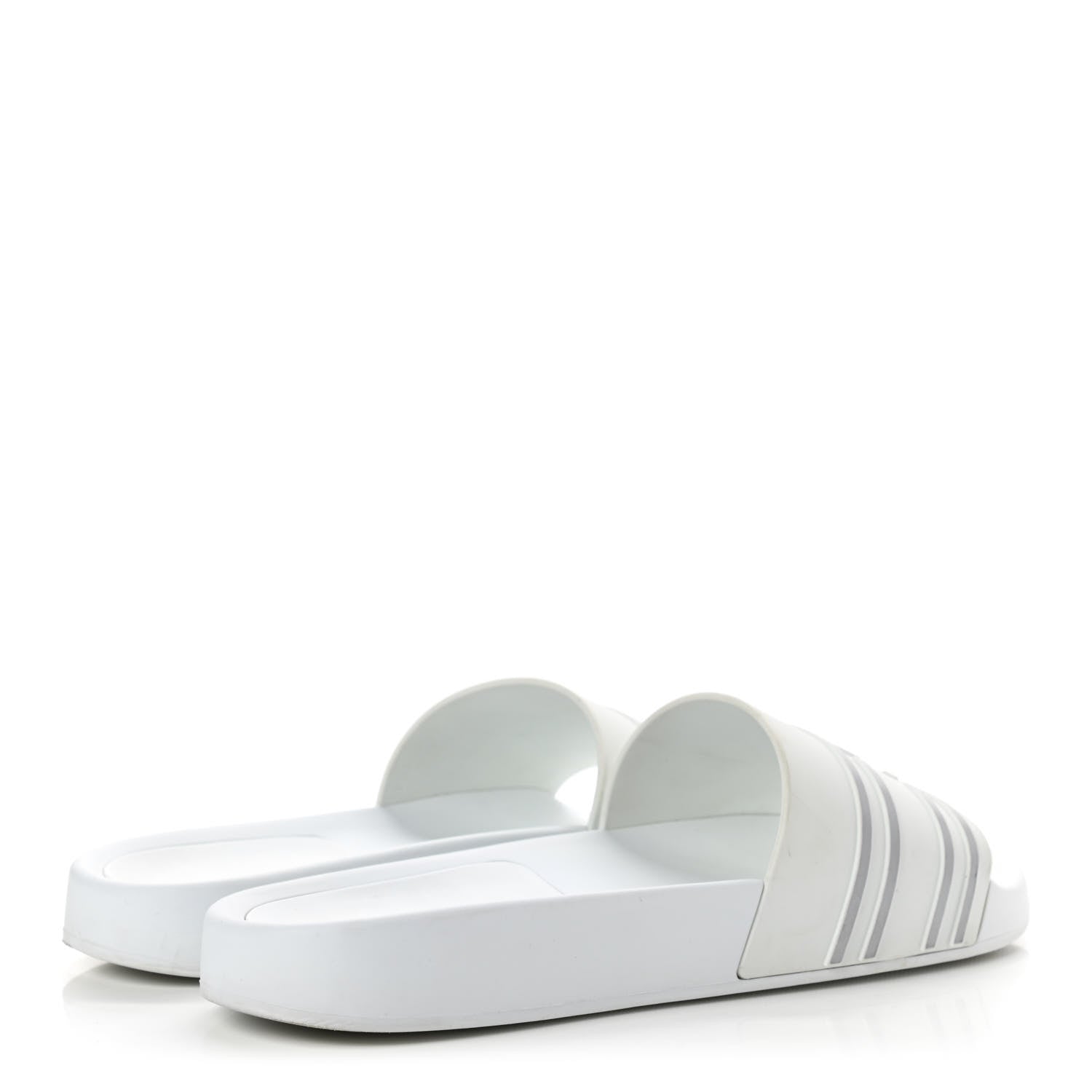 Chanel Rubber CC Flat Slide Sandals 40 White 4 of 12