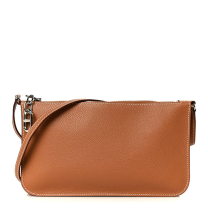 Hermes Evercolor Chaine d'Ancre Zipengo Pochette To Go Gold 1 of 10