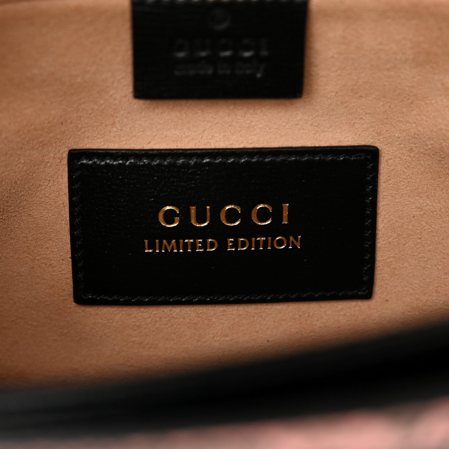 Gucci Azalea Calfskin Snakeskin Horsebit 1955 Shoulder Bag Black Pink 7 of 11