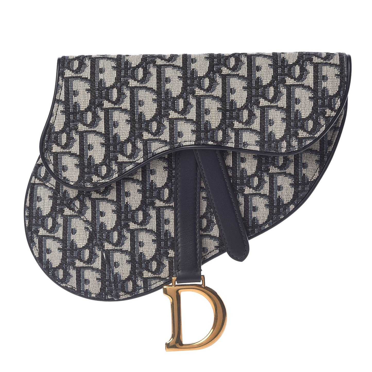 Oblique Saddle Belt Bag Blue