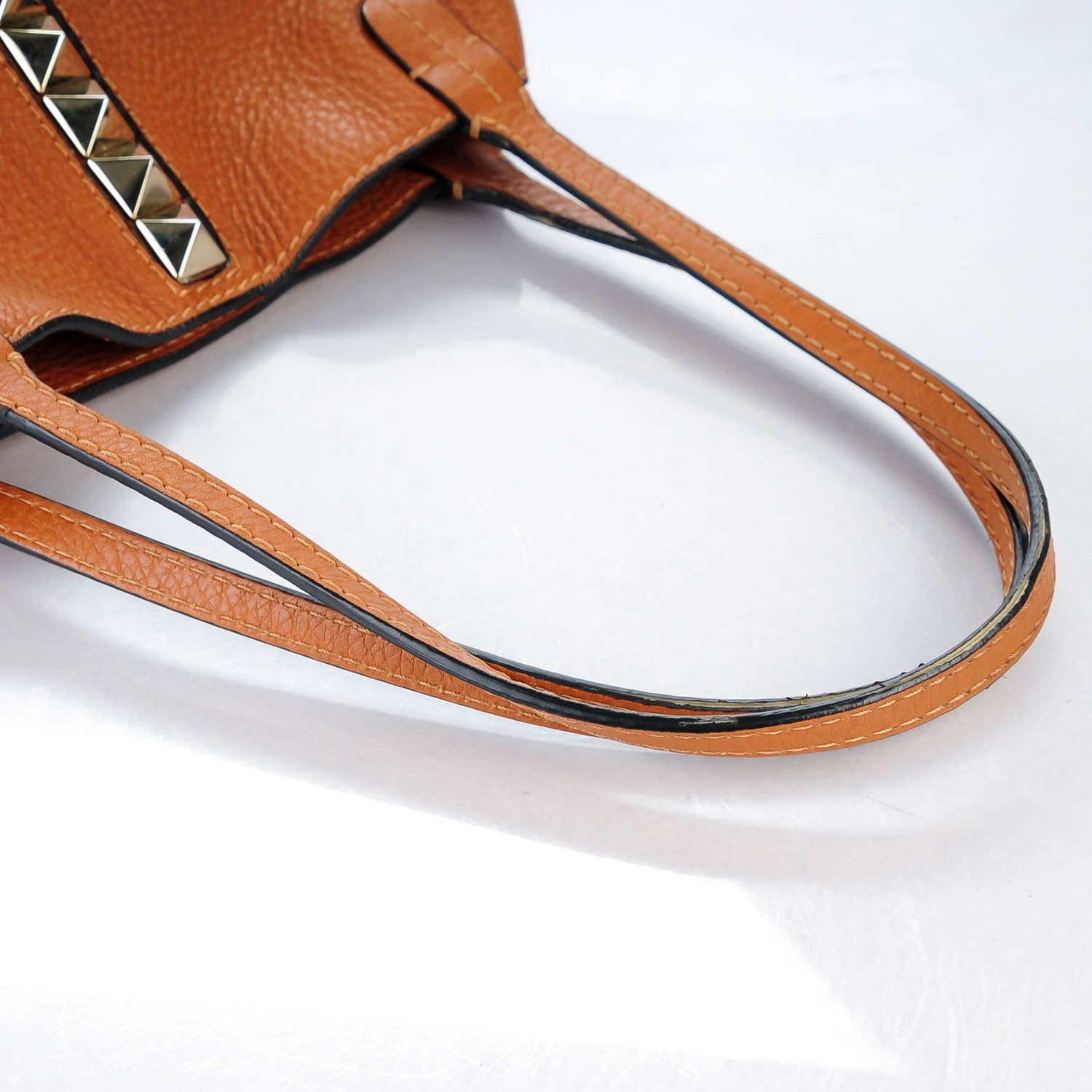 Valentino Garavani Grained Calfskin Va Va Voom Tote Cognac 8 of 8
