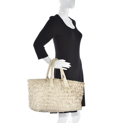 Bottega Veneta Nappa Intrecciato Medium Paillettes Cabat Cream 2 of 10