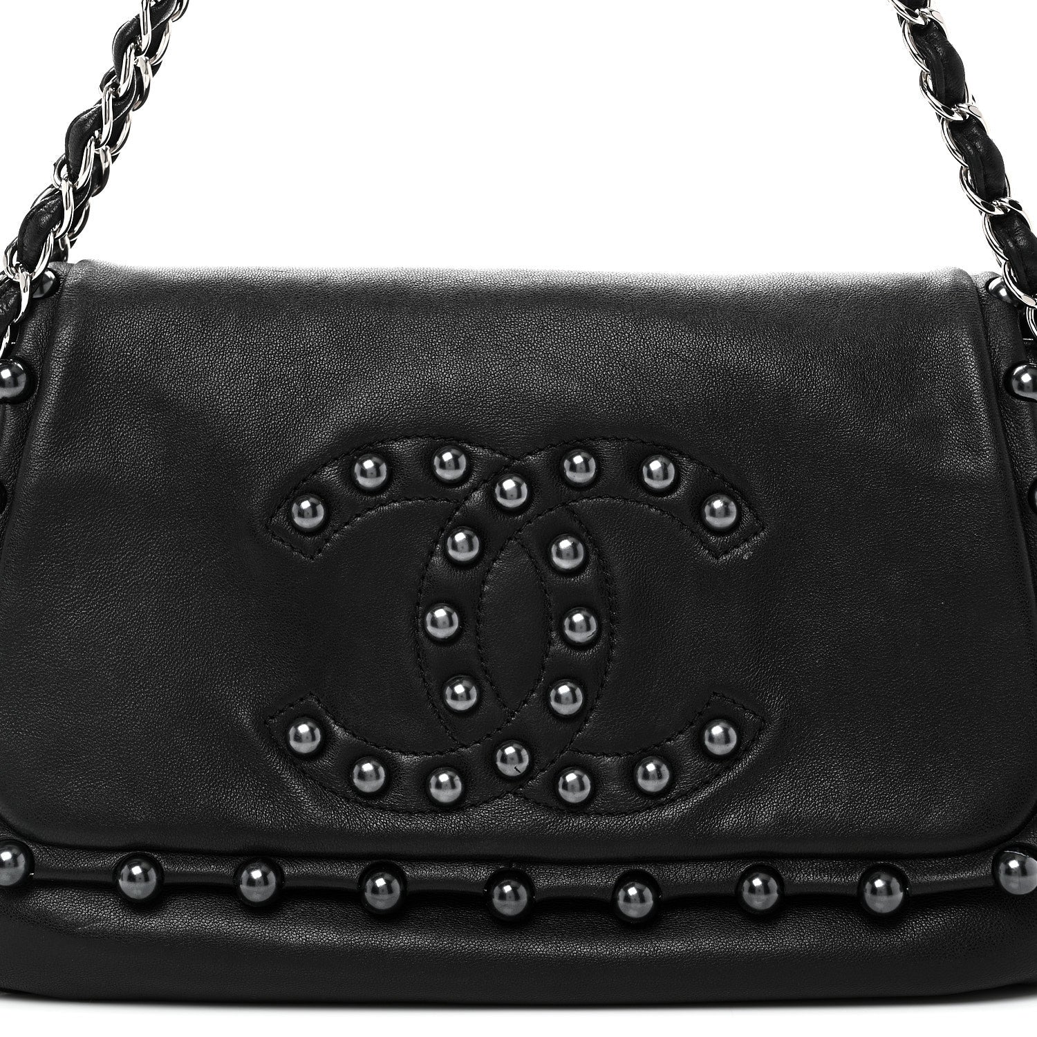 Chanel Lambskin Pearl Obsession Flap Black 8 of 10
