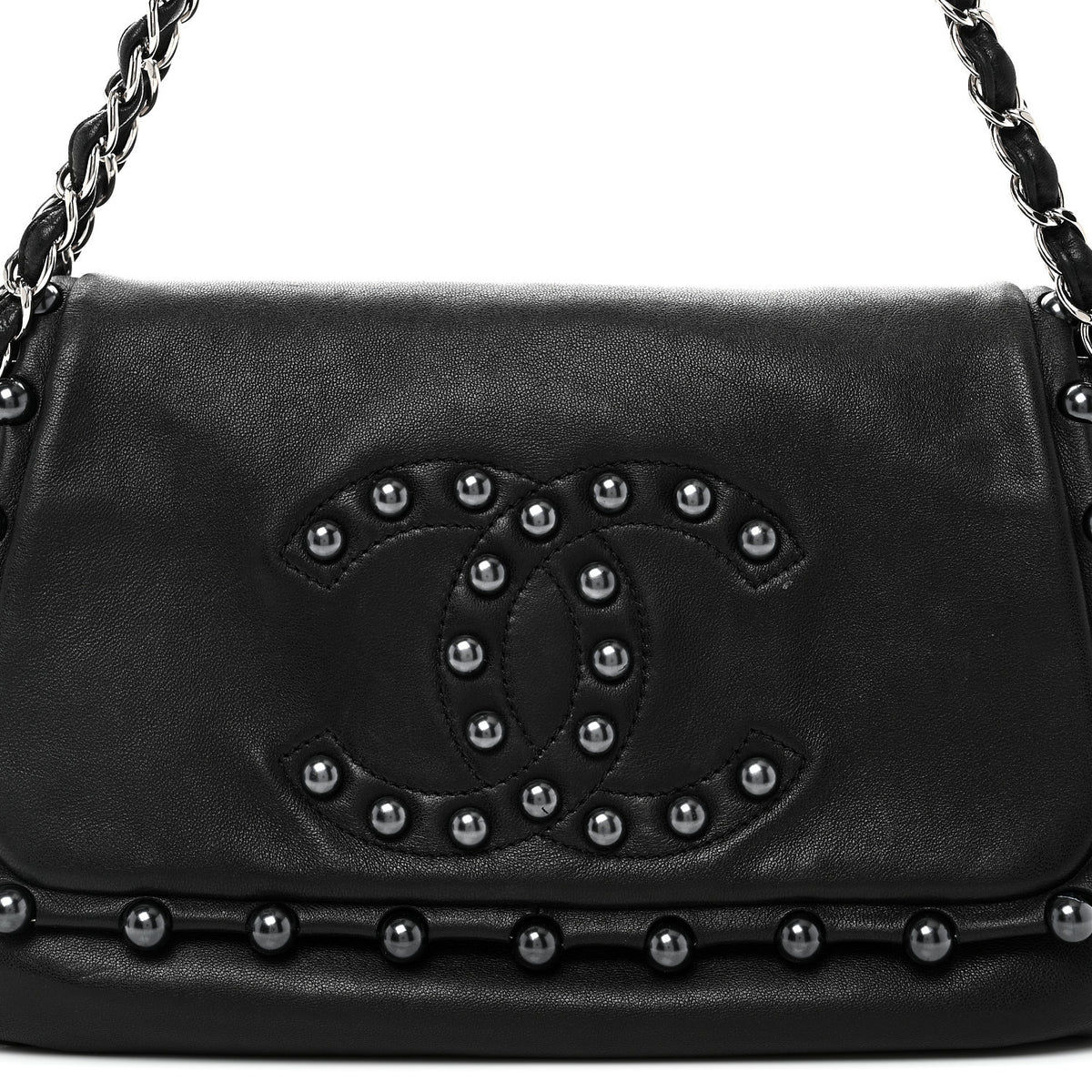 Chanel Lambskin Pearl Obsession Flap Black 8 of 10