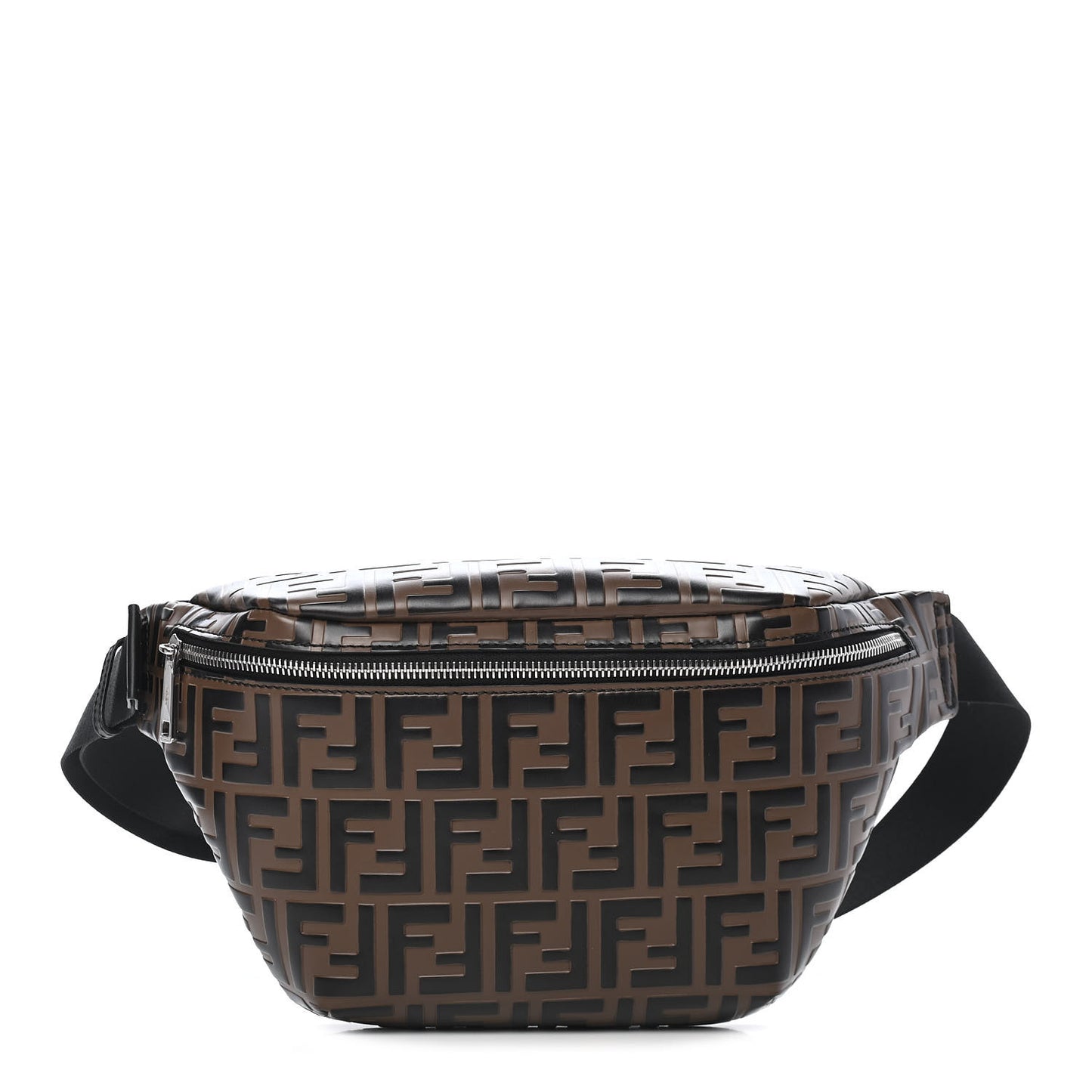 Vitello Century Bi-Color FF 1974 Embossed Belt Bag Maya Black