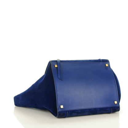 Celine Suede Medium Phantom Luggage Royal Blue 4 of 15