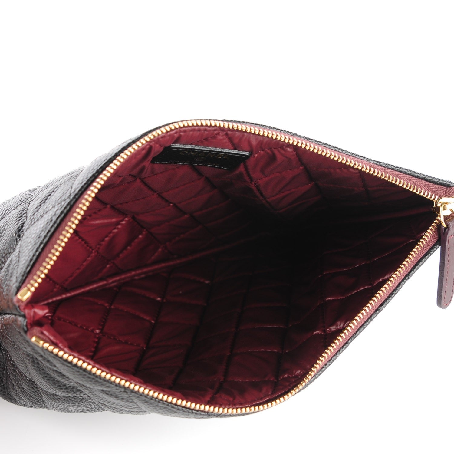 Chanel Caviar Quilted Medium Cosmetic Case Black 7 of 8