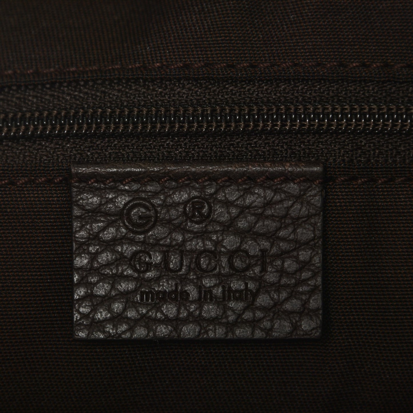 Crystal Monogram Large GG Charm Dome Satchel Dark Brown