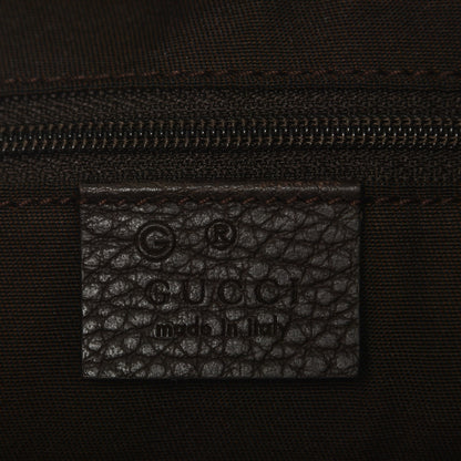 Gucci Crystal Monogram Large GG Charm Dome Satchel Dark Brown 6 of 7