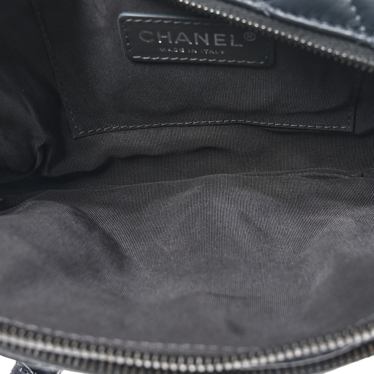 Chanel Calfskin Quilted Waist Bag Dark Grey 5 of 10