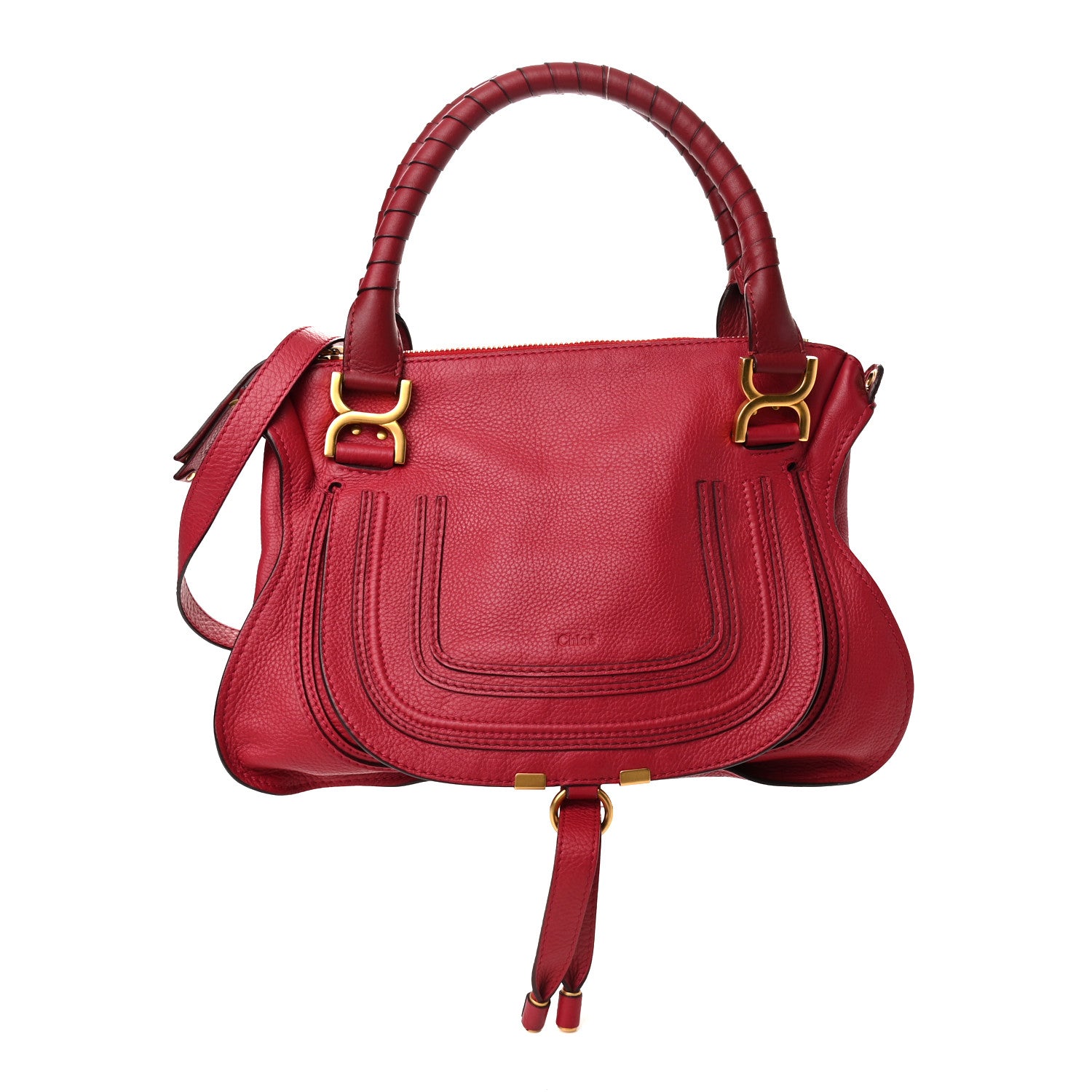Chloe Calfskin Medium Marcie Satchel Acerola 1 of 10