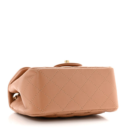 Chanel Lambskin Quilted Mini Square Flap Brown 4 of 10