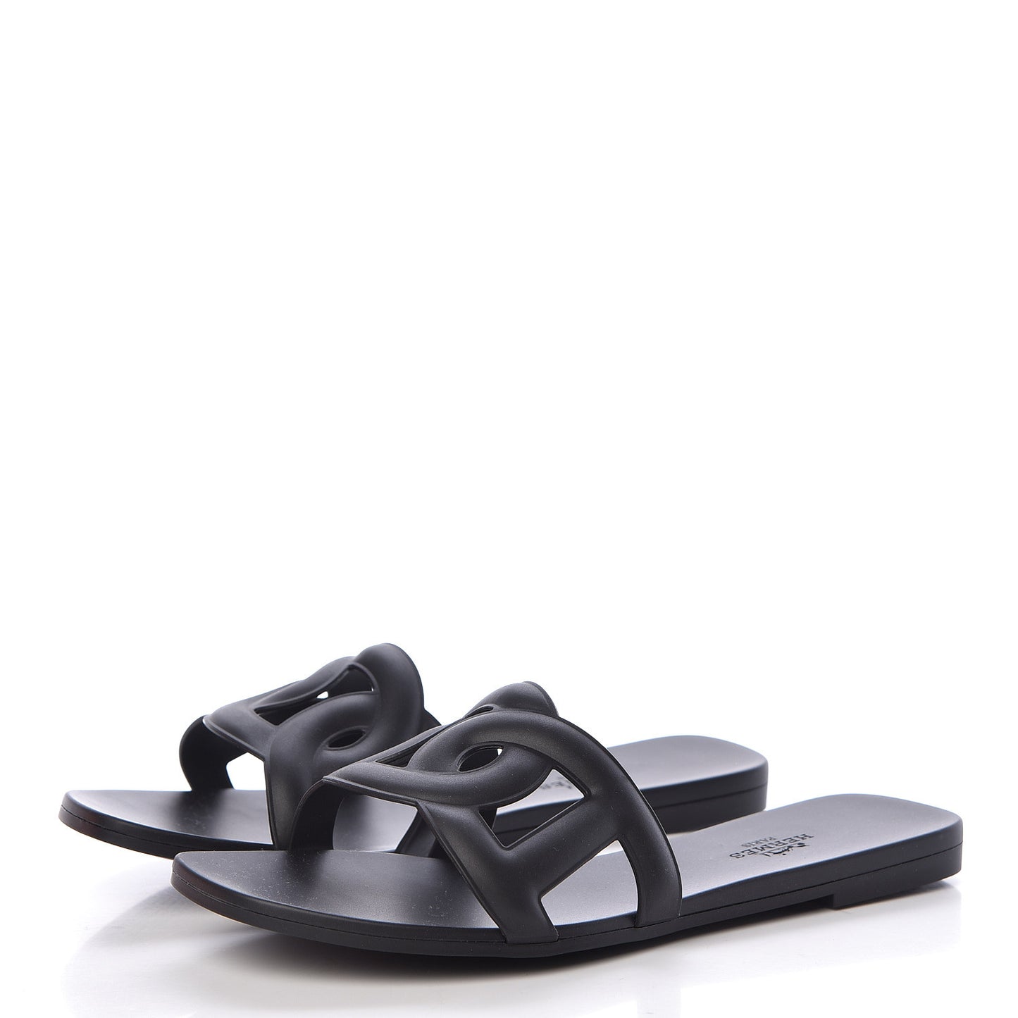 Rubber Aloha Sandals 37 Black