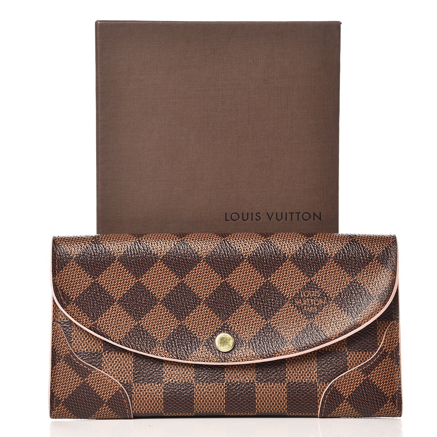 Damier Ebene Caissa Wallet Rose Ballerine